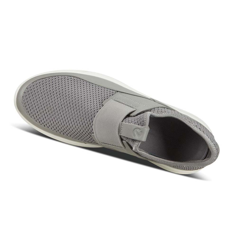 Women's Ecco Soft 7 Runner Slip-on Casual Shoes Grey | USA 75HAP